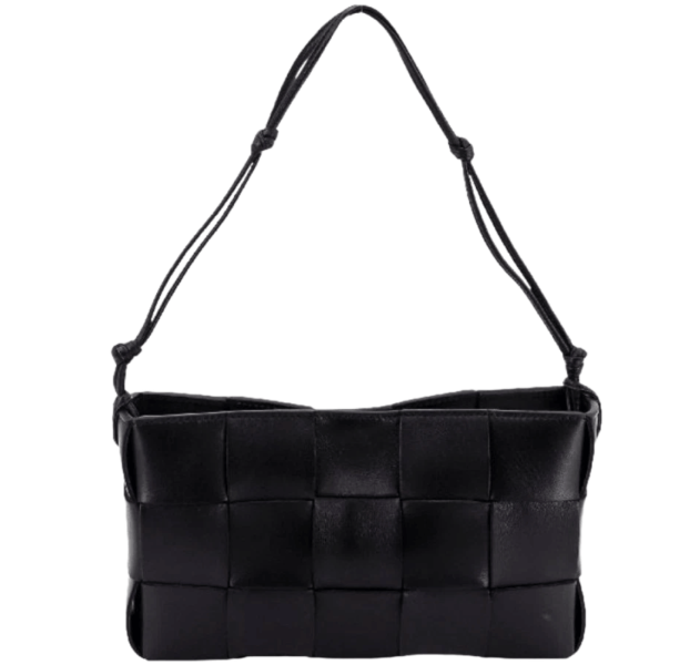 Bottega Veneta Cassette Pouch On Strap Black