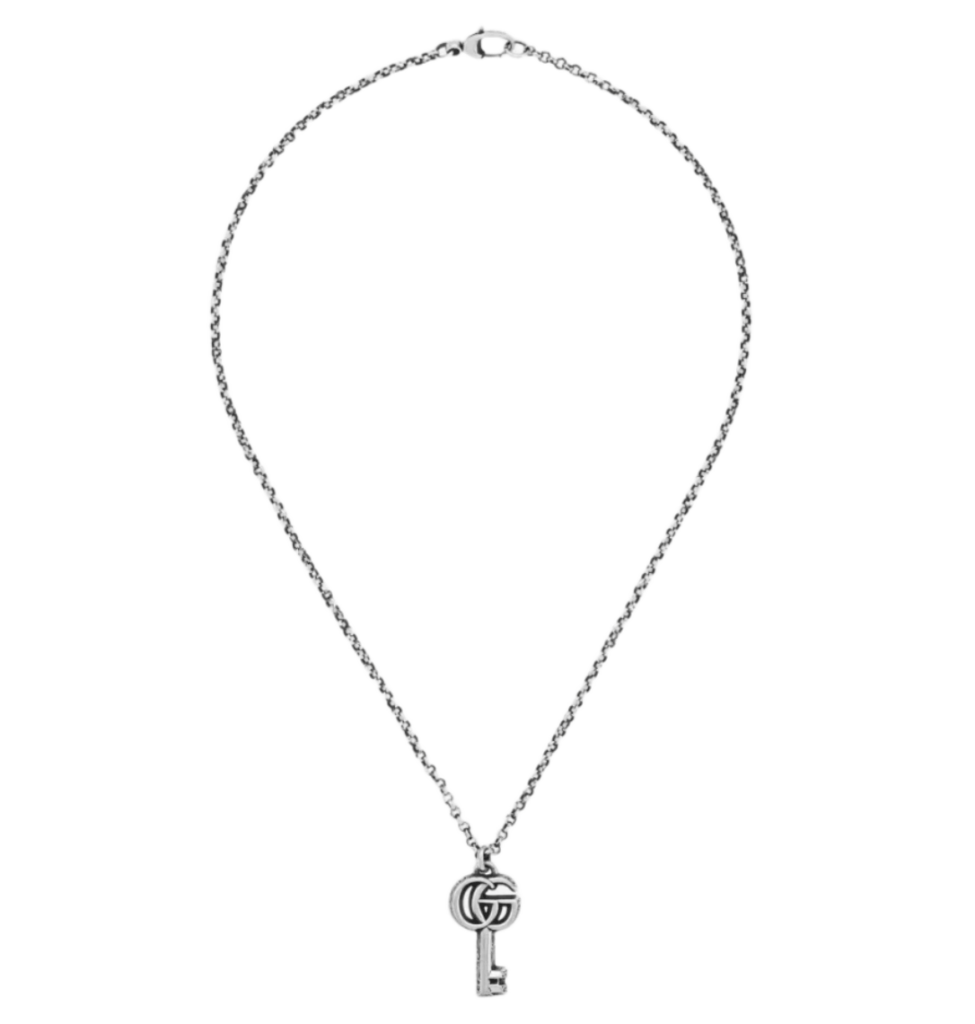 Gucci Double G Key Necklace Silver 