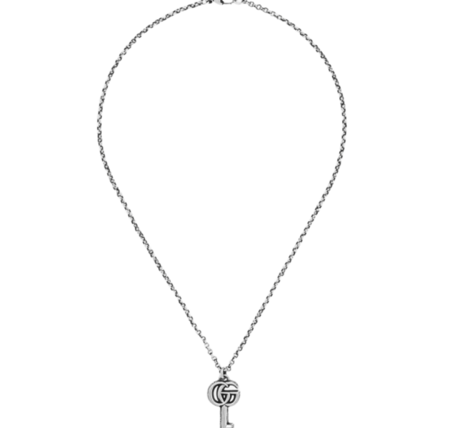 Gucci Double G Key Necklace Silver 