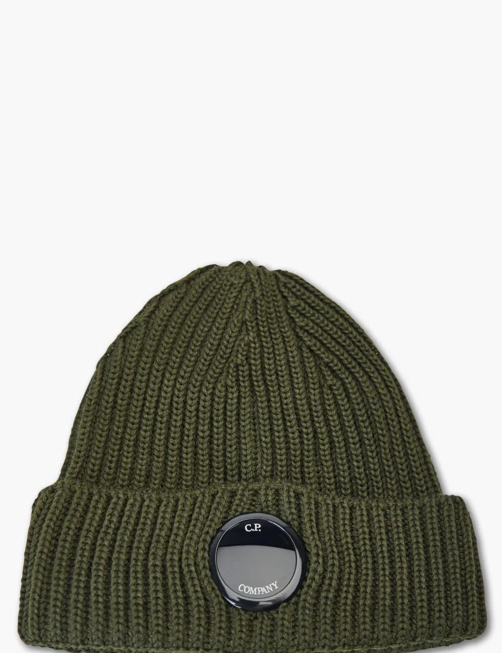 Lens Patch Extra Fine Merino Wool Knit Beanie