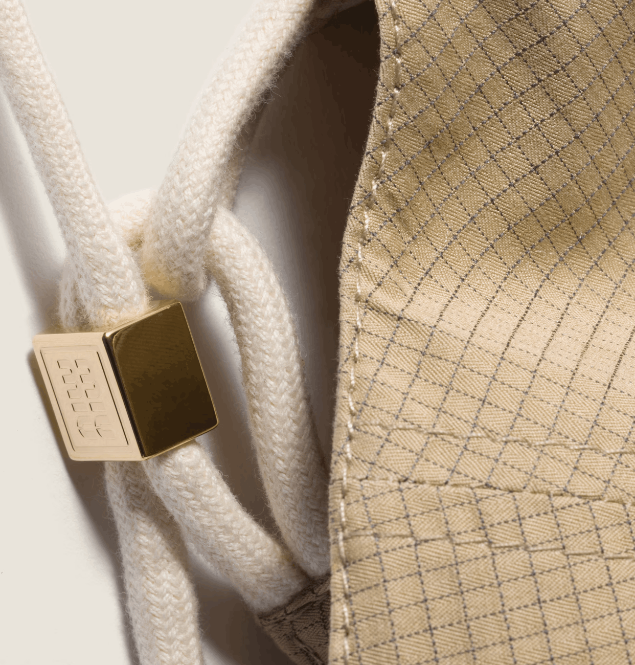 Miu Miu Cotton Baseball Cap in Natural 