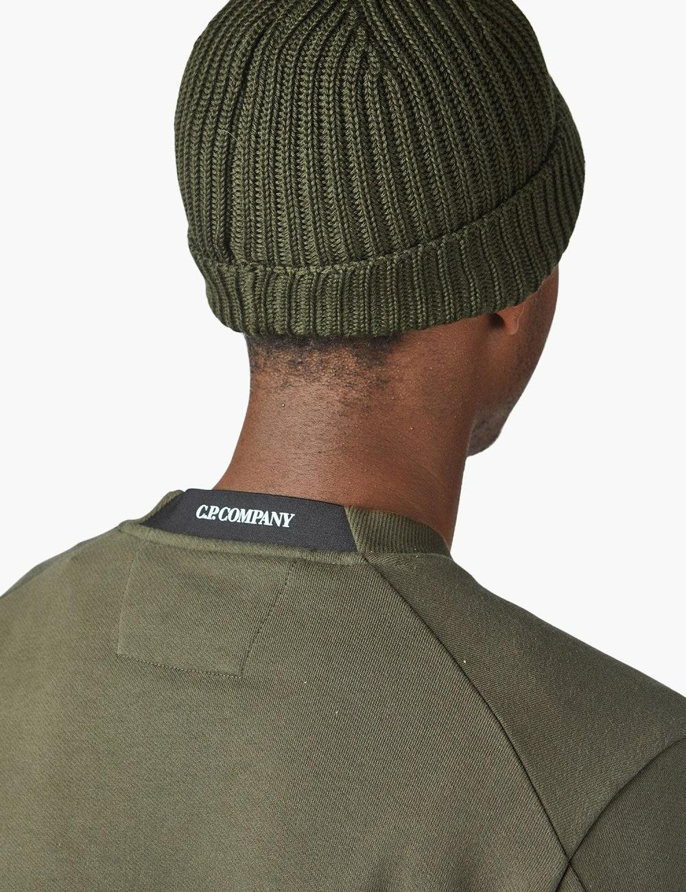 Lens Patch Extra Fine Merino Wool Knit Beanie