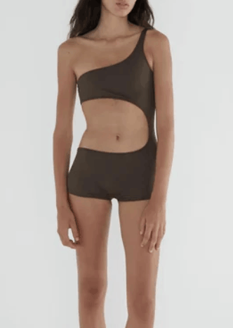 Swimsuit Flann  - Brown
