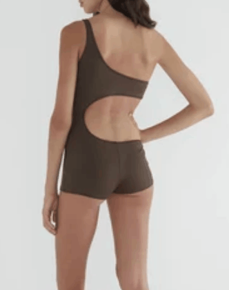 Swimsuit Flann  - Brown