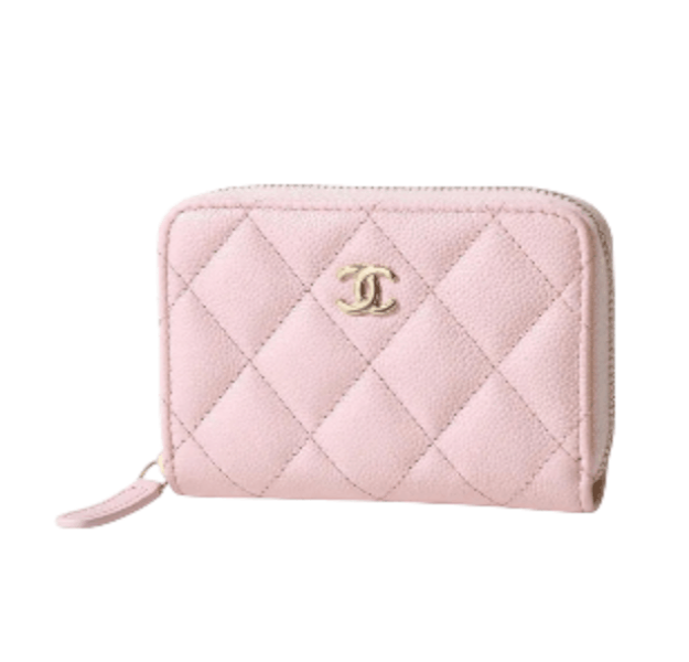 Chanel Classic Zipped Coin Pink