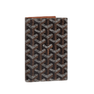 Goyard Grenelle Passport Cover Black Tan