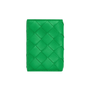 Bottega Veneta Tiny Tri-Fold Zip Wallet Parakeet