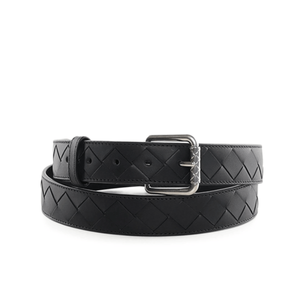 Intrecciato Belt in Black