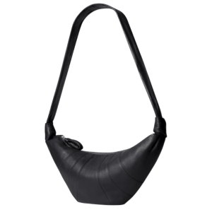Lemaire Medium Croissant Bag Soft Grained Leather BLACK