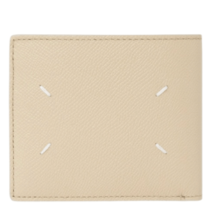 Maison Margiela Bovine Leather Bi-Fold Wallet Beige