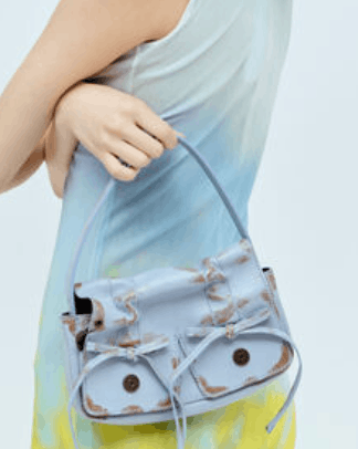Acne Studios Multipocket Micro Bag Lilac Brown