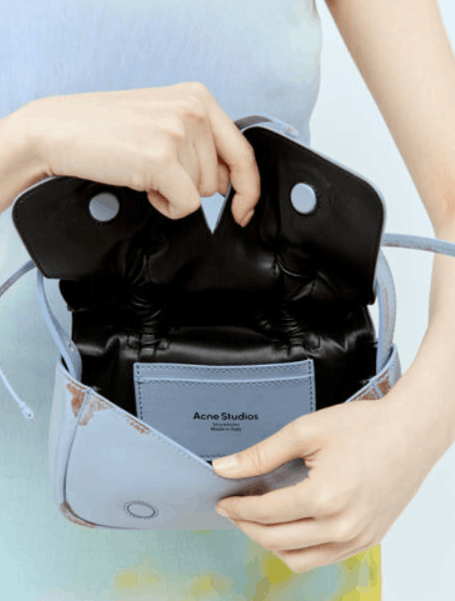 Acne Studios Multipocket Micro Bag Lilac Brown