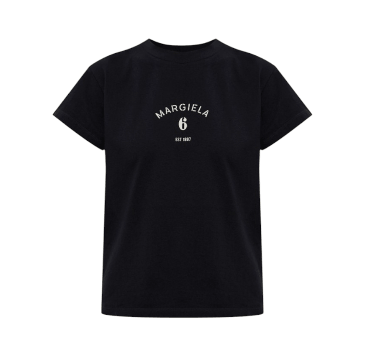 Black T-shirt with printed logo - black 