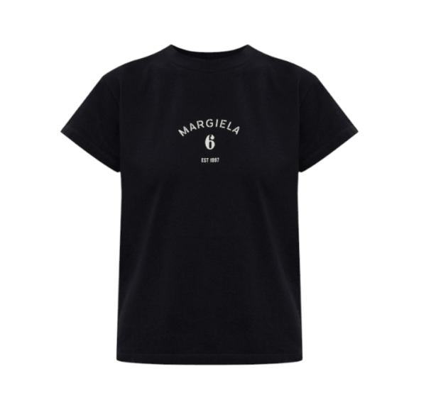 Black T-shirt with printed logo - black 