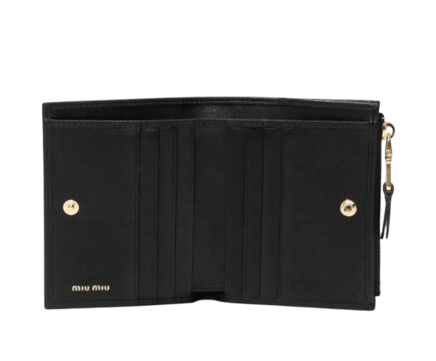 Miu Miu Logo Wallet Black 5ML050-AEFX-F0002