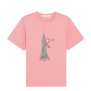 Maison Kitsune Oly Empire Fox Classic T-Shirt Bubble Gum Pink