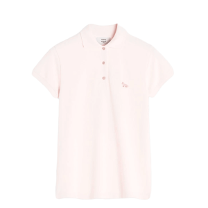 (W) Maison Kitsune Baby Fox Patch Regular Polo Rosewater