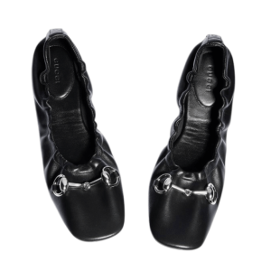 Prima ballet flat in black leather