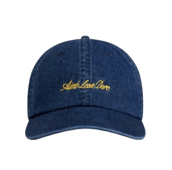 Aime Leon Dore Denim Script Hat Dark Wash