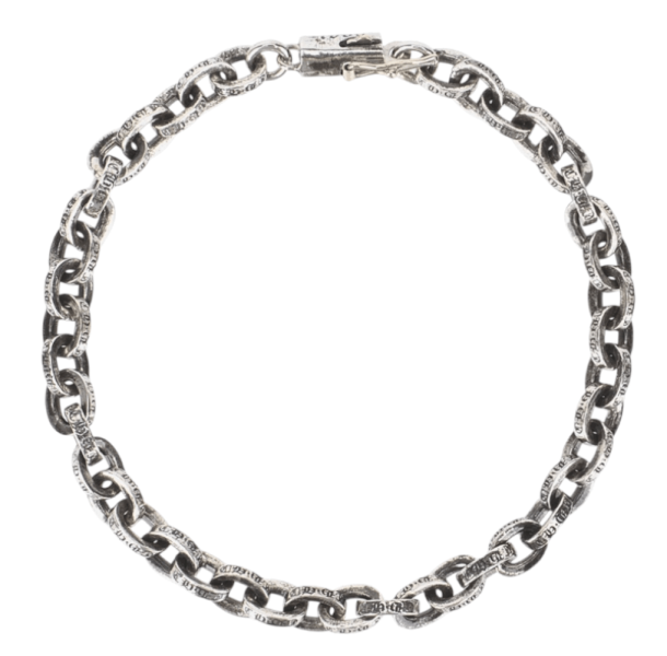 Chrome Hearts Paper Chain Bracelet Silver 6,5in