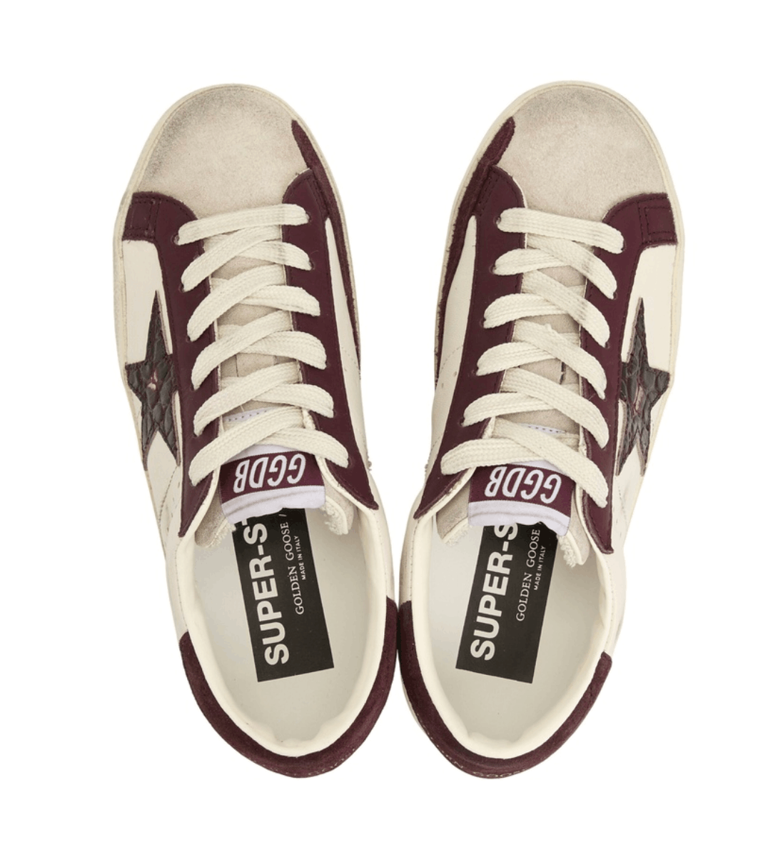 (W) Golden Goose Superstar Glitter Star Sneakers Butter Beige