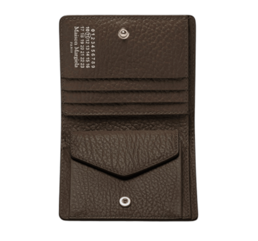 Maison Margiela Four Stitches Pocket Card Holder Brown