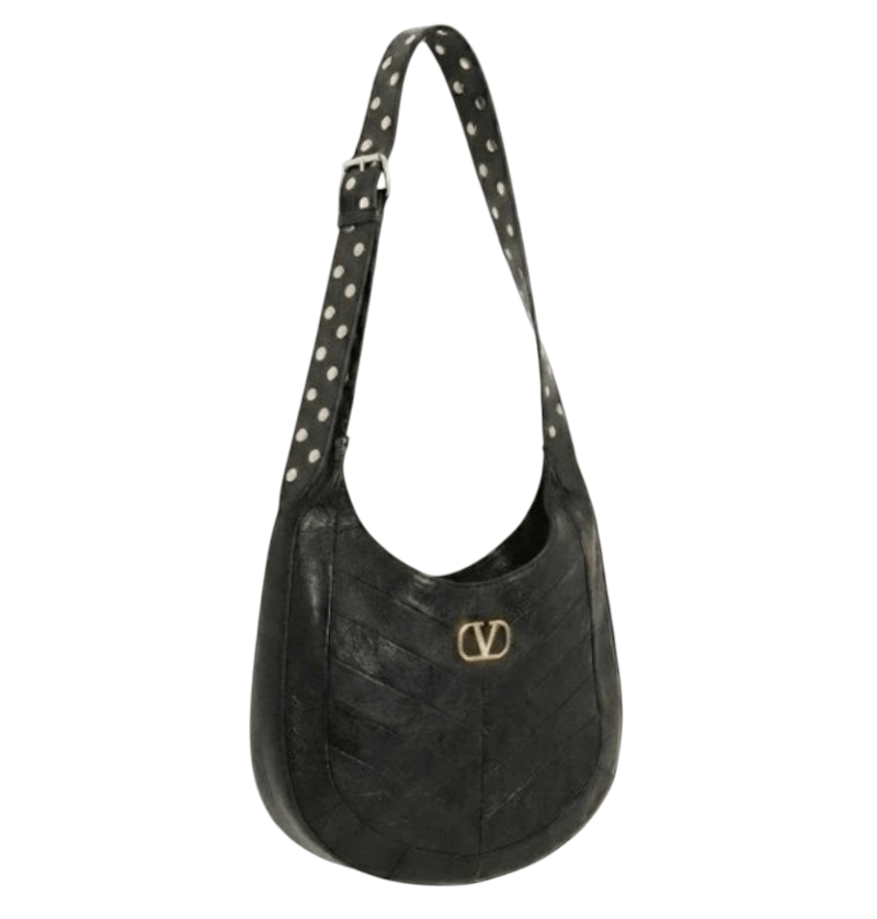 Valentino Garavani Logo Leather Shoulder Bag 