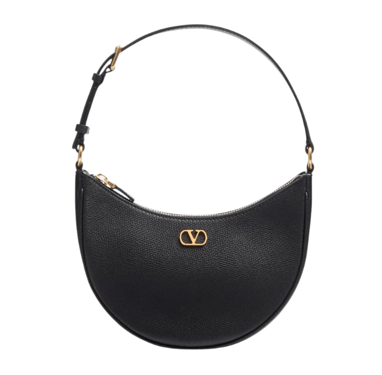 Vlogo Signature Mini Hobo Bag In Grainy