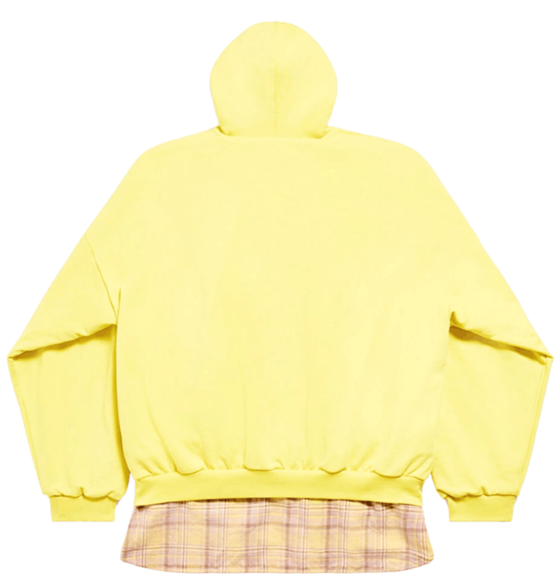 Balenciaga Unity Sports Icon Layered Hoodie Oversized in Yellow Black