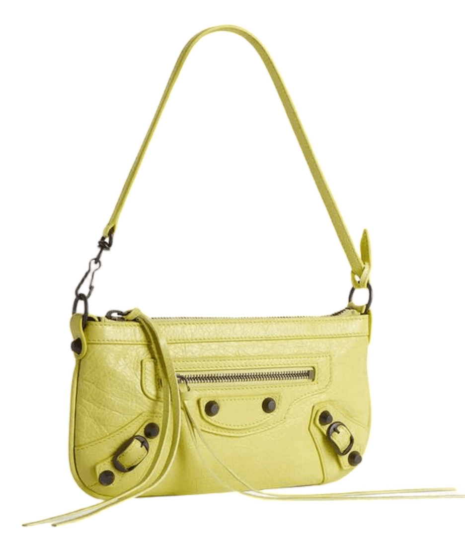 Balenciaga Le City Pouch On Strap Lemonade