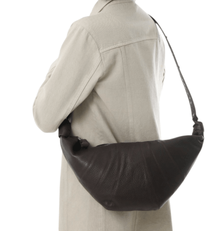 WESTERN STUDS MEDIUM CROISSANT BAG IN LEATHER 