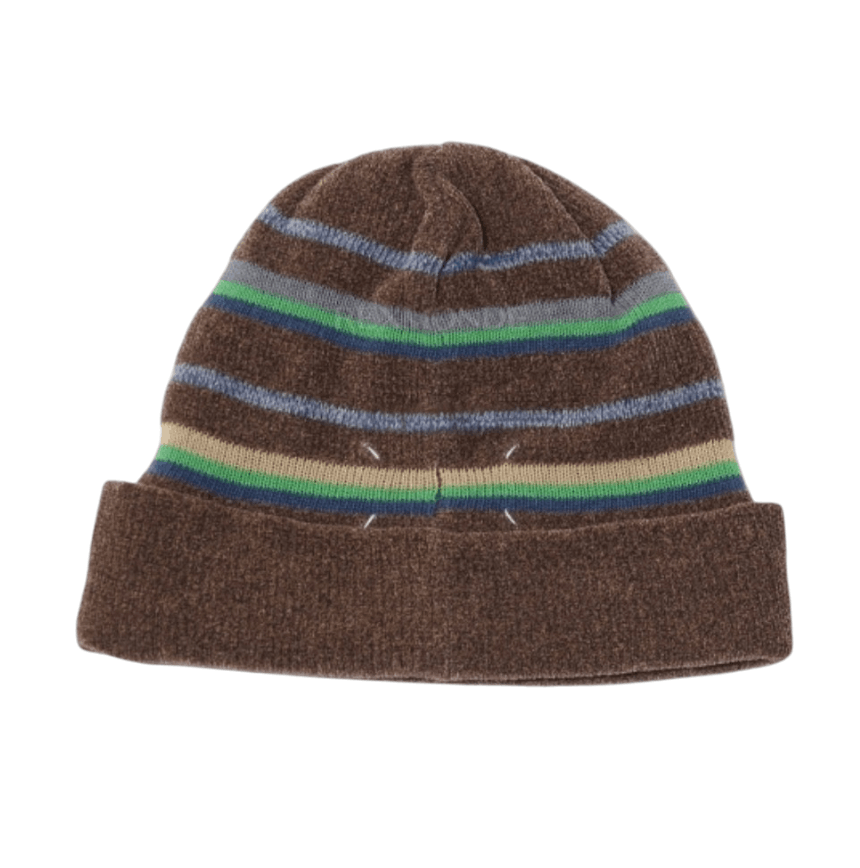 Maison Margiela striped-pattern Beanie Hat