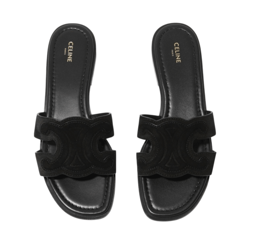 MARINA TRIOMPHE MULE IN SUEDE CALFSKIN