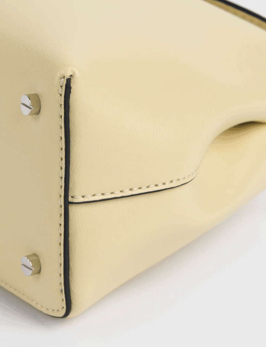 T-Lock Leather Clutch 