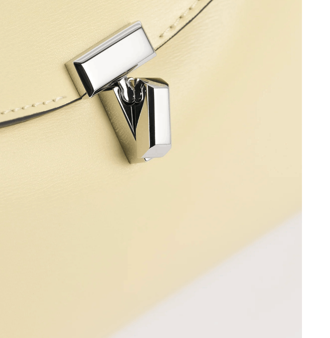 T-Lock Leather Clutch 