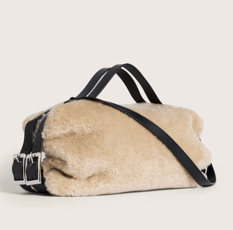 Faux Fur Biker Belt Bag 