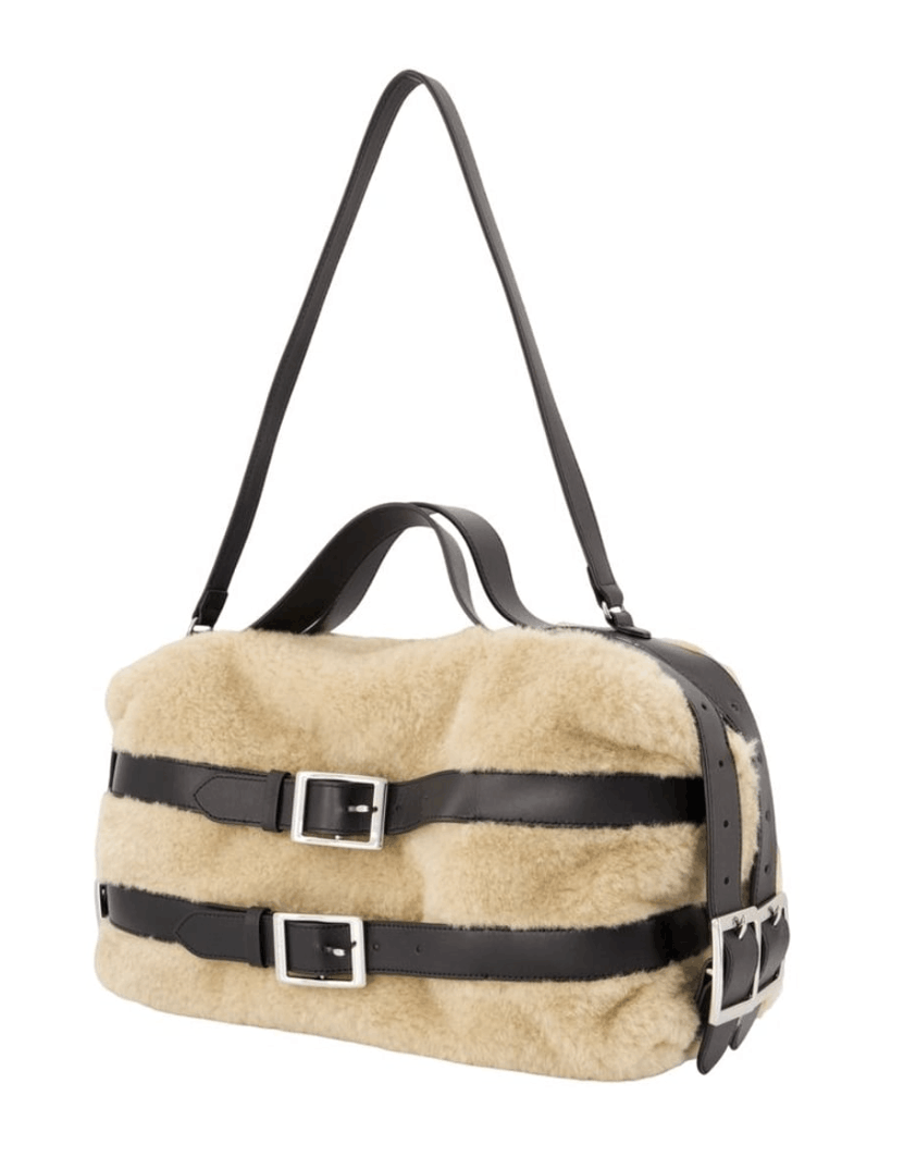 Faux Fur Biker Belt Bag 