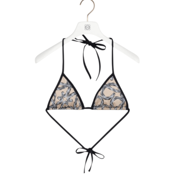 Bikini top in technical jersey Beige 