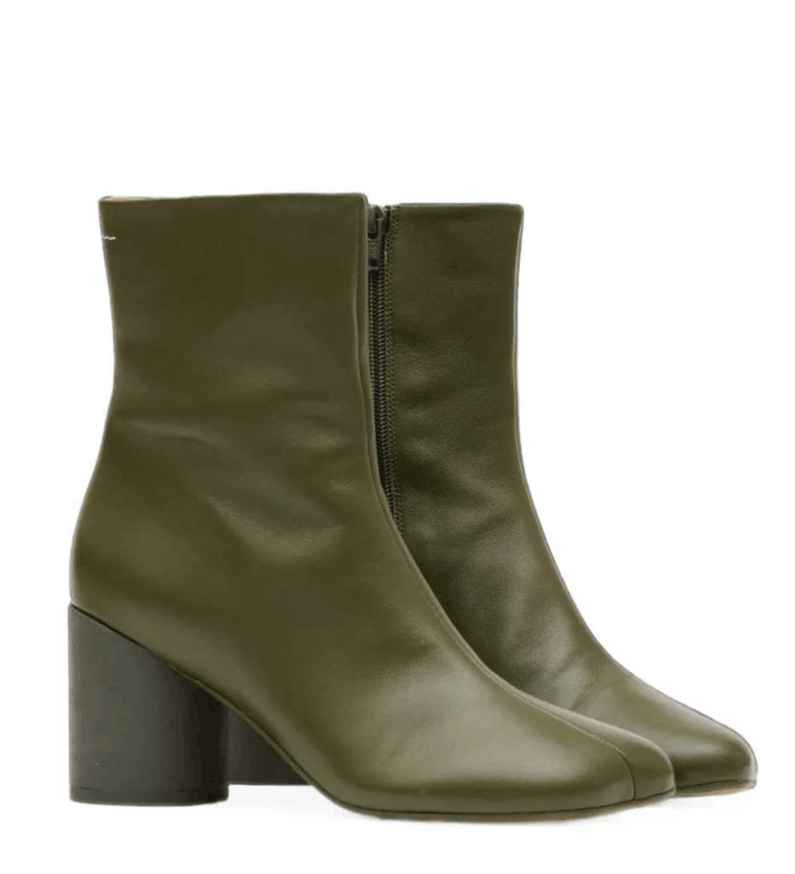 Mm6 Maison Margiela Anatomic Tabi Leather Ankle Boots S59WU0235P3628 T7010