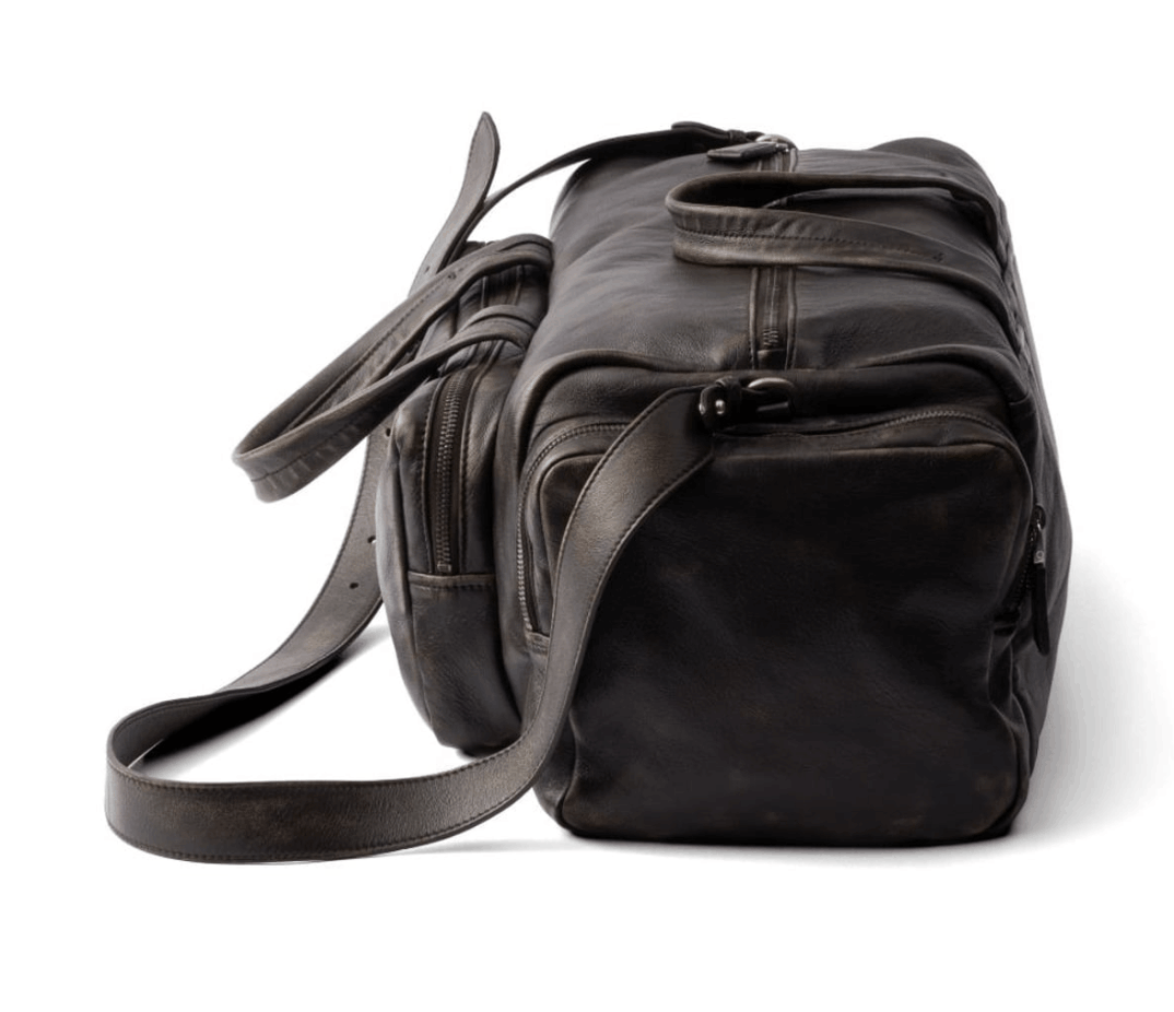 Dark Brown Nappa Leather Duffel Bag