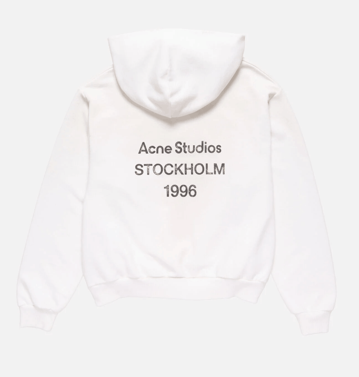 Fleece logo hoodie - Dusty white