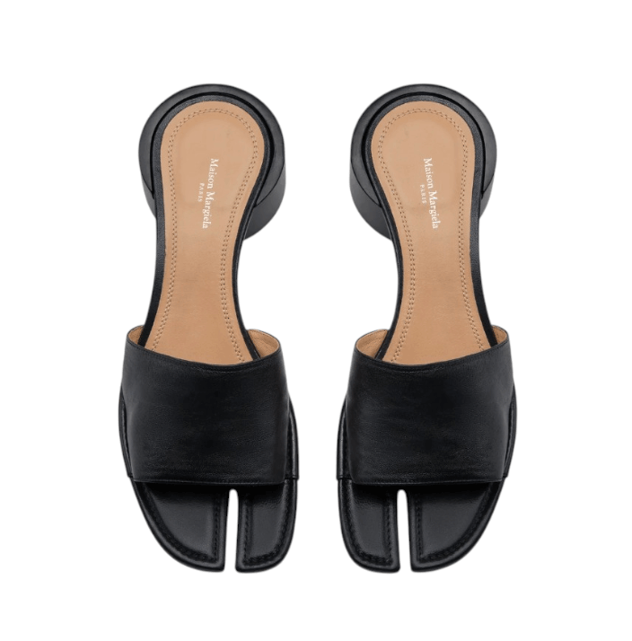 Designer Black Tabi Mule