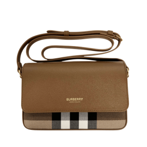 Burberry Check New Hampshire Crossbody Bag Earth