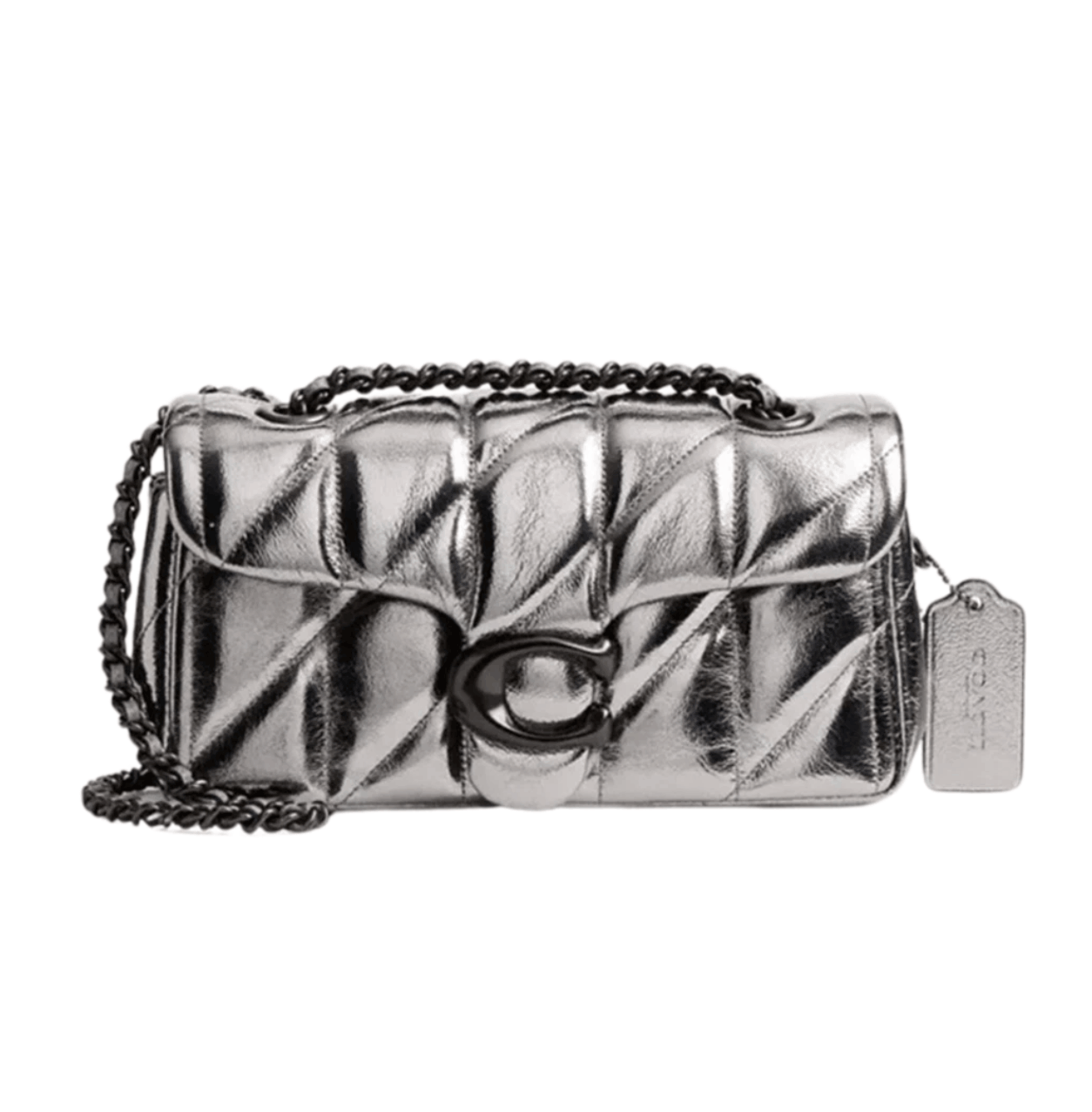 Coach Tabby Quilting Shoulder Bag 20 Anthracite