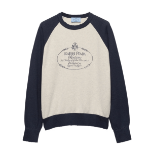 Prada Logo-print Raglan-sleeve Sweatshirt
