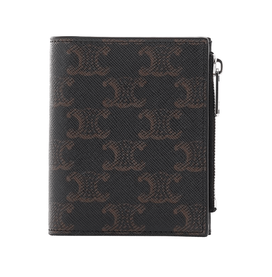 Compact Wallet IN Triomphe Canvas - BLACK