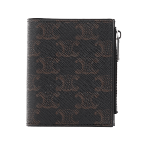 Compact Wallet IN Triomphe Canvas - BLACK