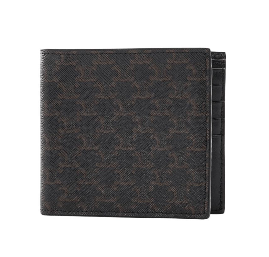 Bi-fold card holder IN Triomphe Canvas - Black