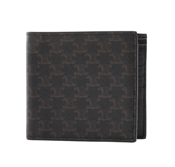 Bi-fold card holder IN Triomphe Canvas - Black