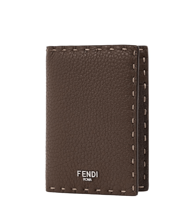 Fendi Selleria Card Holder Brown